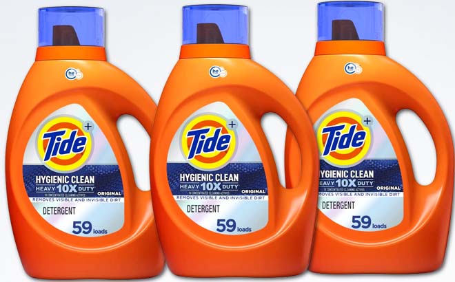 3 Tide Laundry Detergent 59 Loads