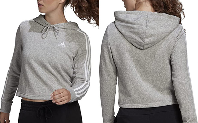 Adidas Womens Crop Hoodies