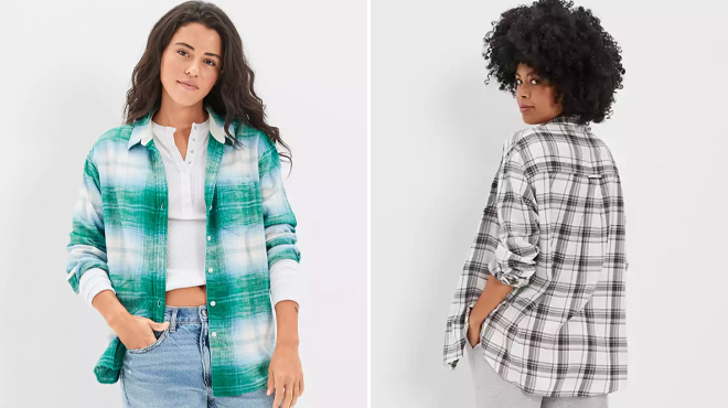 American Oversized Flannel Shirt