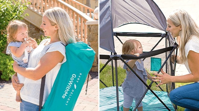 Baby Delight Go With Me Eclipse Portable Playard with Canopy