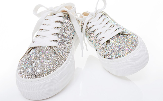 Betsey Johnson Suton Highwall Bling Platform Sneaker