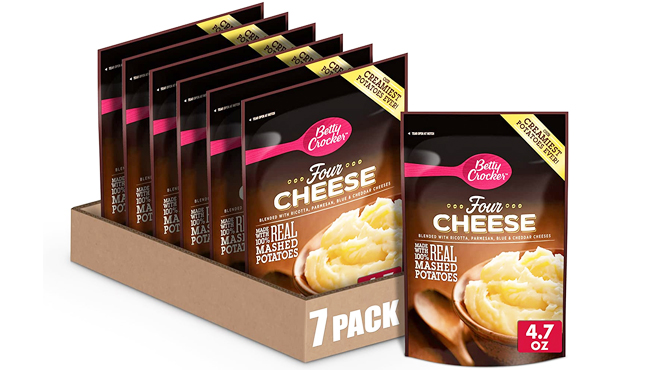 Betty Crocker Hearty Four Cheese Potatoes Pack of 7