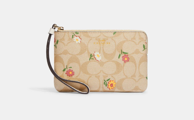 Coach Outlet Corner Zip Wristlet – Nostalgic Ditsy Print