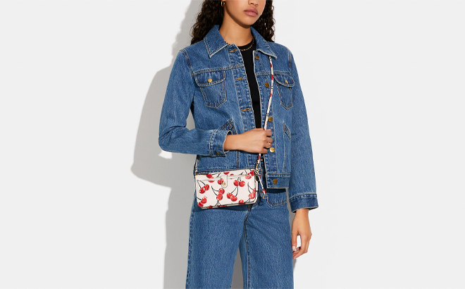 Coach Outlet Noa Pop Up With Cherry Print Crossbody