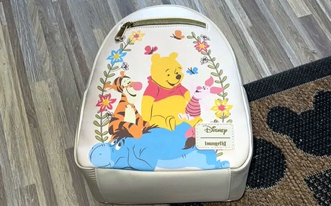 Disney Loungefly Winnie The Pooh Flowers Mini Backpack