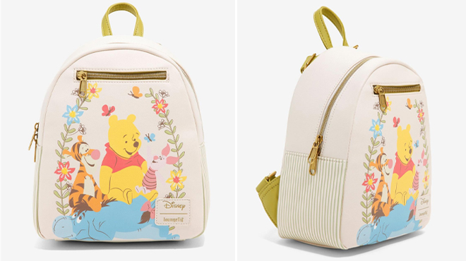 Disney Loungefly Winnie The Pooh Flowers Mini Backpacks