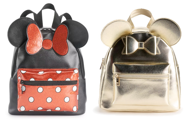 Disneys Minnie Mouse Polka Dot and Minnie Mouse Metallic Mini Backpack