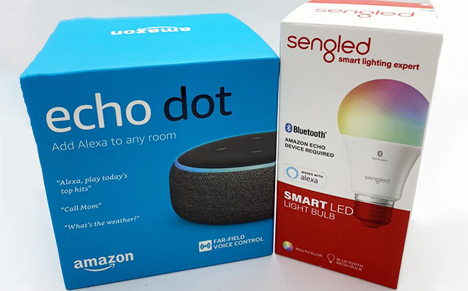 Echo Dot 3rd Gen And Smart Bulb