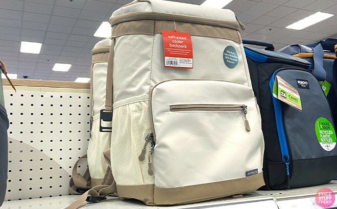 Soft Sided 18qt Backpack Cooler Tan - Embark™