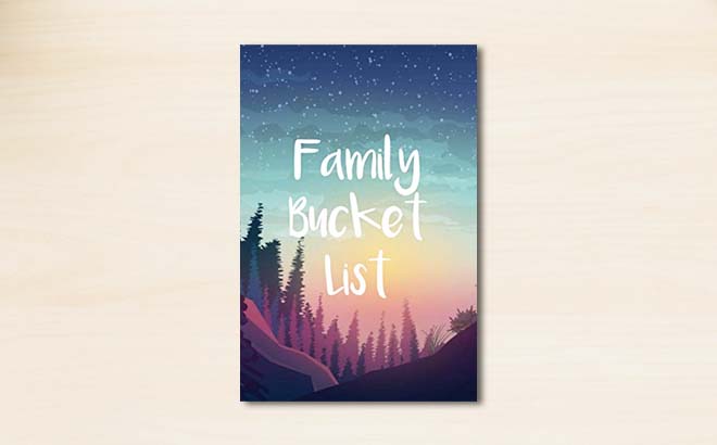 Family Bucket List Adventure Tracker Notebook Paperback