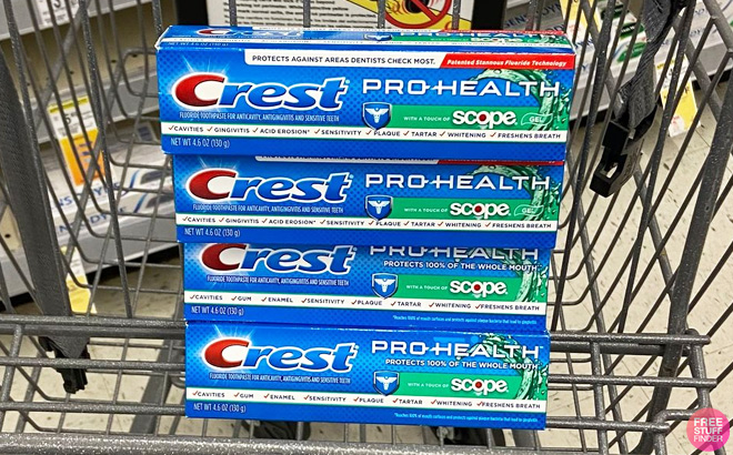 Four Crest Touch of Scope Whitening Toothpaste 4 6 oz In Cart