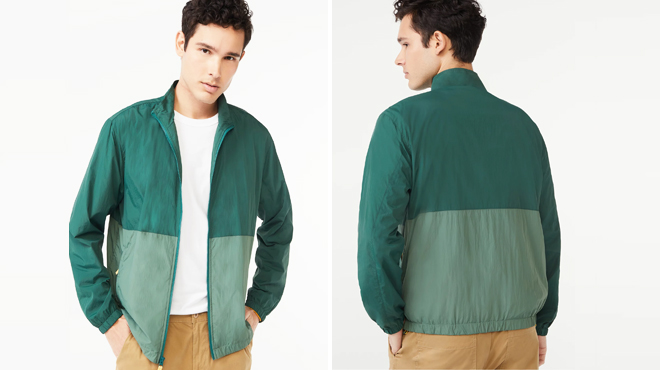 Free Assembly Mens Soft Shell Colorblocked Jacket