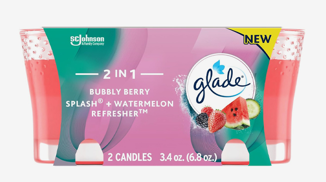 Glade Jar Candles Bubbly Berry Splash Watermelon Refresher