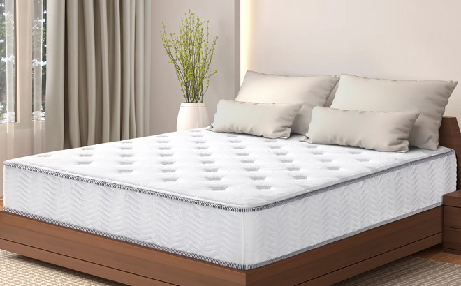 GrandRest 10 Inch Cool Sleeper Hybrid Mattress Plush