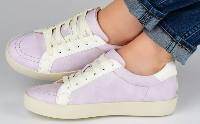 Journee Collection Womens Sneakers in lavender