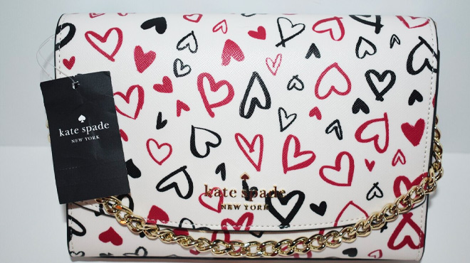 Kate Spade Carson Scribble Heart Convertible Crossbody