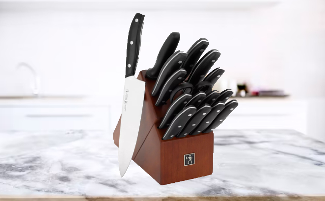 Knife Block 17 Piece Set