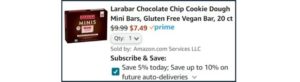 Larabar Chocolate Chip Cookie Dough Mini Bars 20 Count 2