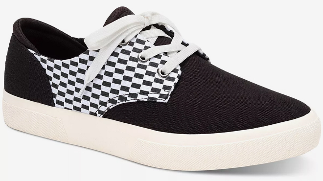 Mens Kiva Checkered Lace Up Sneakers