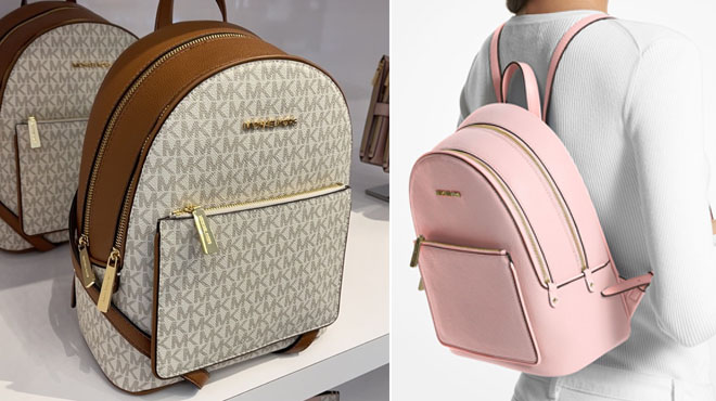 Michael Kors Adina Medium Logo Backpacks