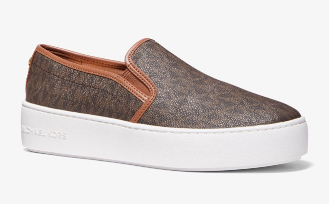 Michael Kors Teddi Logo Slip On Platform Sneaker