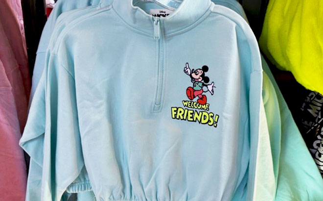 Mickey Mouse Crop Pullover for Womenss 1