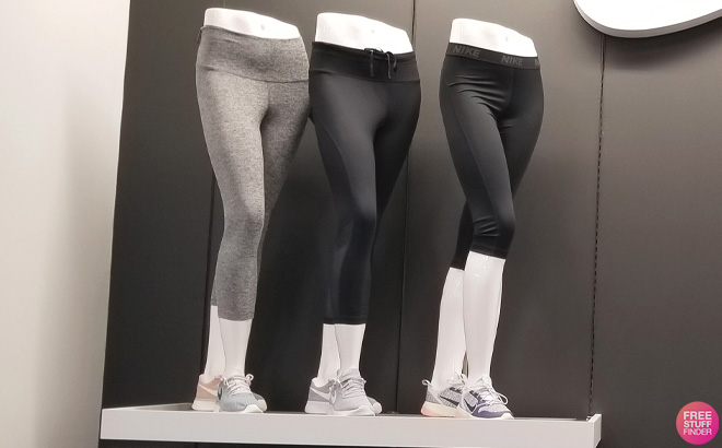 Mannequin wearing Nike Women's Running Capri Leggings at the Store