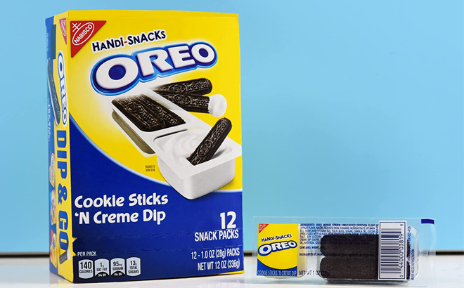 OREO Cookie Sticks N Creme Dip Snack Packs 12 count