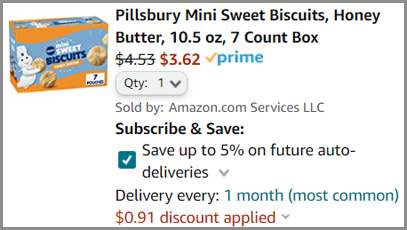 Order Summary Pillsbury Mini Sweet Biscuits Honey Butter 10 5 oz