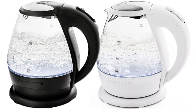 Ovente Lighted Electric Kettle 1 5 L