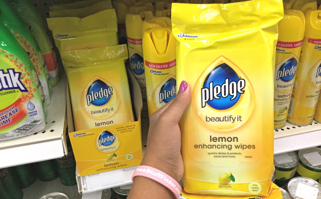 Pledge Cleaning Wipes 24-Count for $3.96