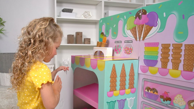 Pop2Play Lifesize Ice Cream Shop Pretend Playset