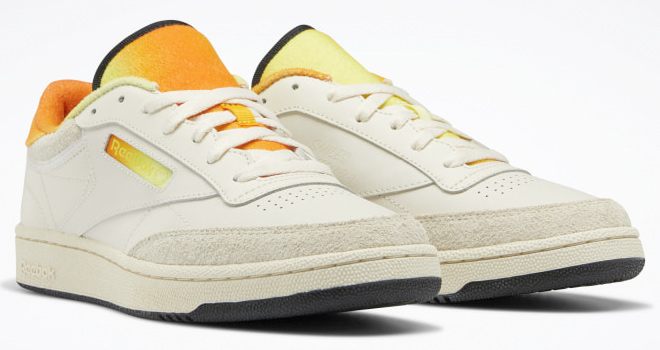 Reebok Smiley Club C 85 Shoes on White Background