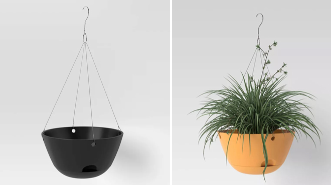 Room Essentials Indoor Outdoor Self Watering Hanging Planter Pot