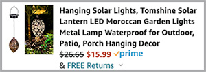 Hanging Solar Lights Summary