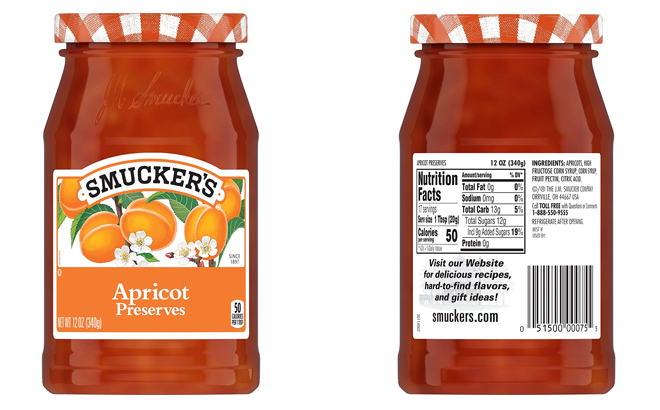 Smuckers Apricot Preserves 12 Oz 6 Pack