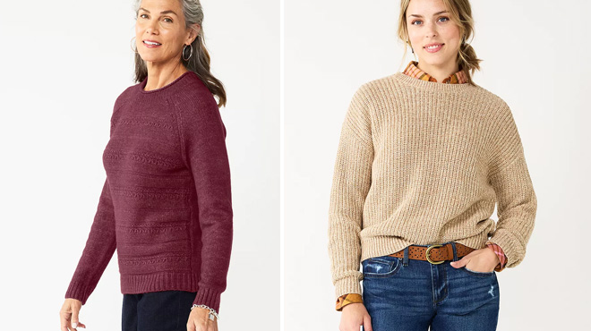 Sonoma and Croft Barrow Sweaters