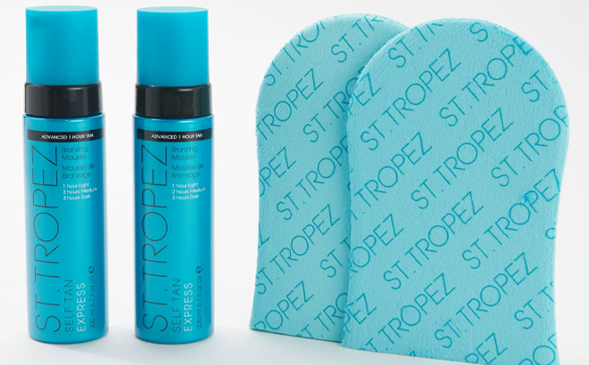 St Tropez Self Tan Mousse Duo With Mitts