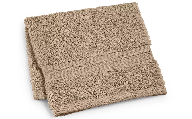 Sunham Soft Spun Light Tan Cotton Washcloth