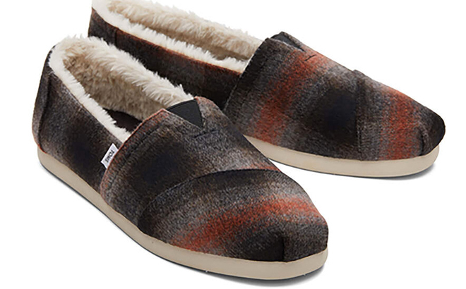 TOMS Mens Alpargata Faux Shearling Shoes