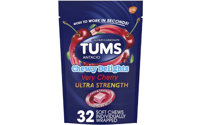 TUMS Chewy Delights Ultra Strength Antacid Soft Chews 32 Count 1