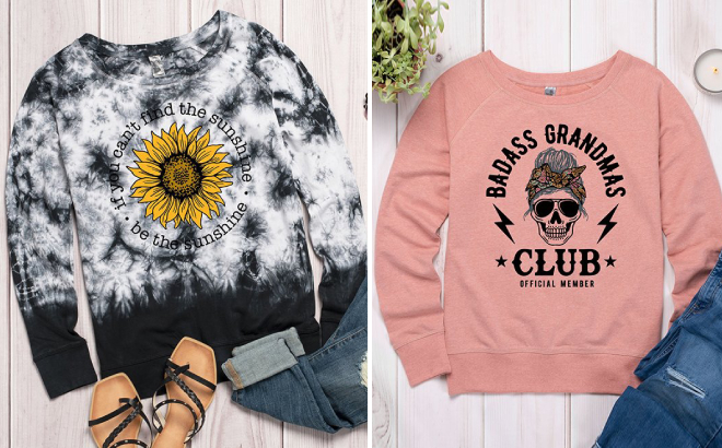 Womens Be The Sunshine Sunflower Pullover