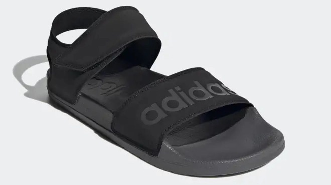 adidas Adilette Womens Strappy Sandals Black