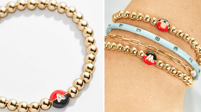 baublebar disney mickey initial pisa bracelet