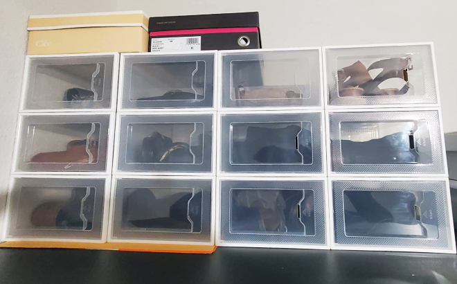 12 Pack Shoe Storage Box