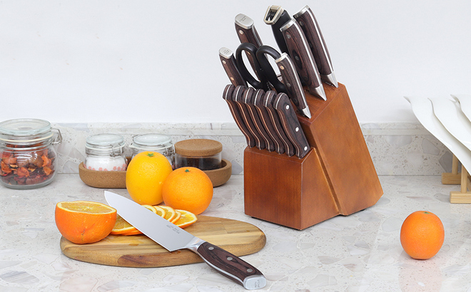 15 Pc Knife Block Set