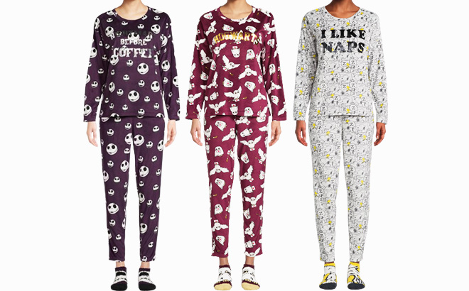 3-Piece Womens Pajama Set