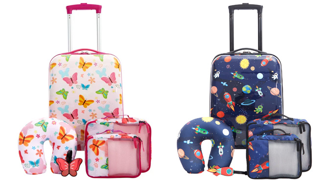 5 Piece Kids Luggage Set