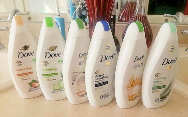 6 Pack Dove Body Wash Shower Gel