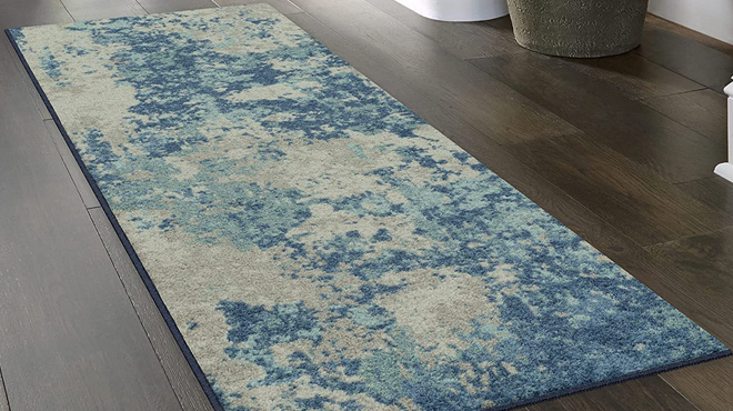 Abstract Stone Rectangular Rug